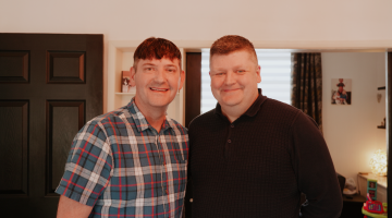 Foster carers Dan and Chris