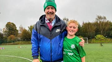 William with his father Neil
